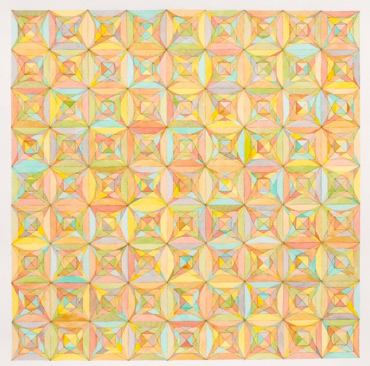 Sudoku circle aquarel