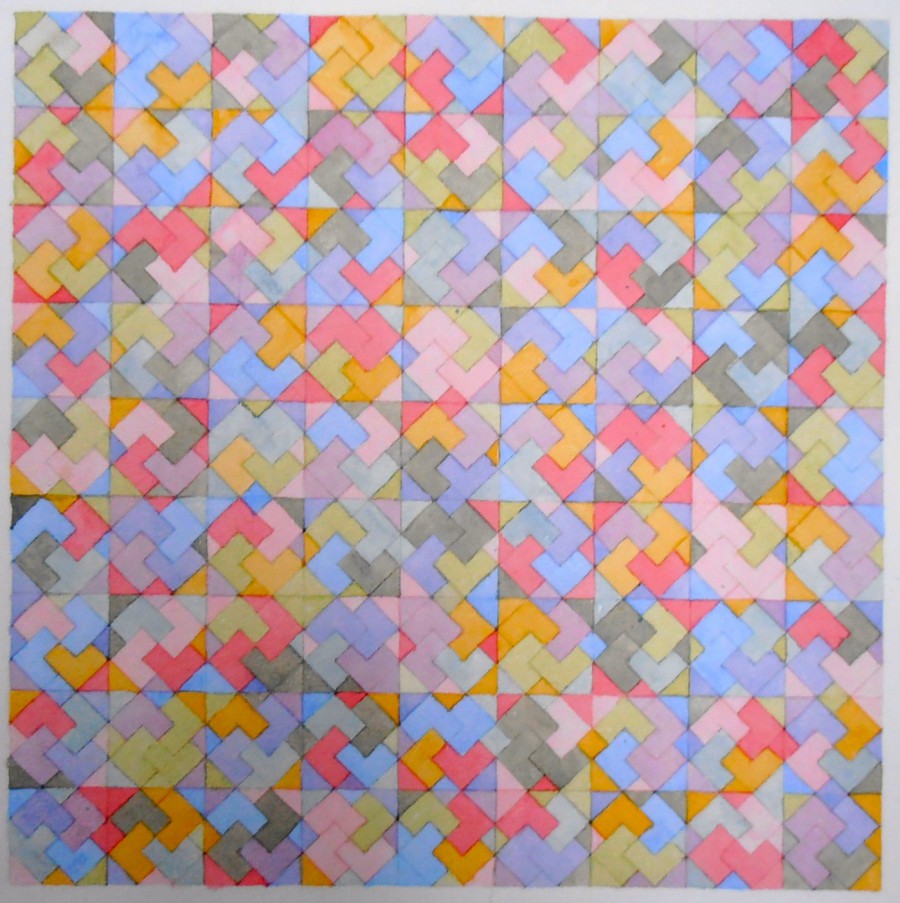 Sudoku aquarel tetris